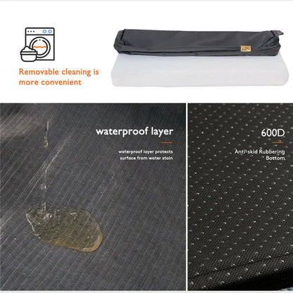 Orthopedic Memory Foam Crate Dog Bed with Waterproof Cover