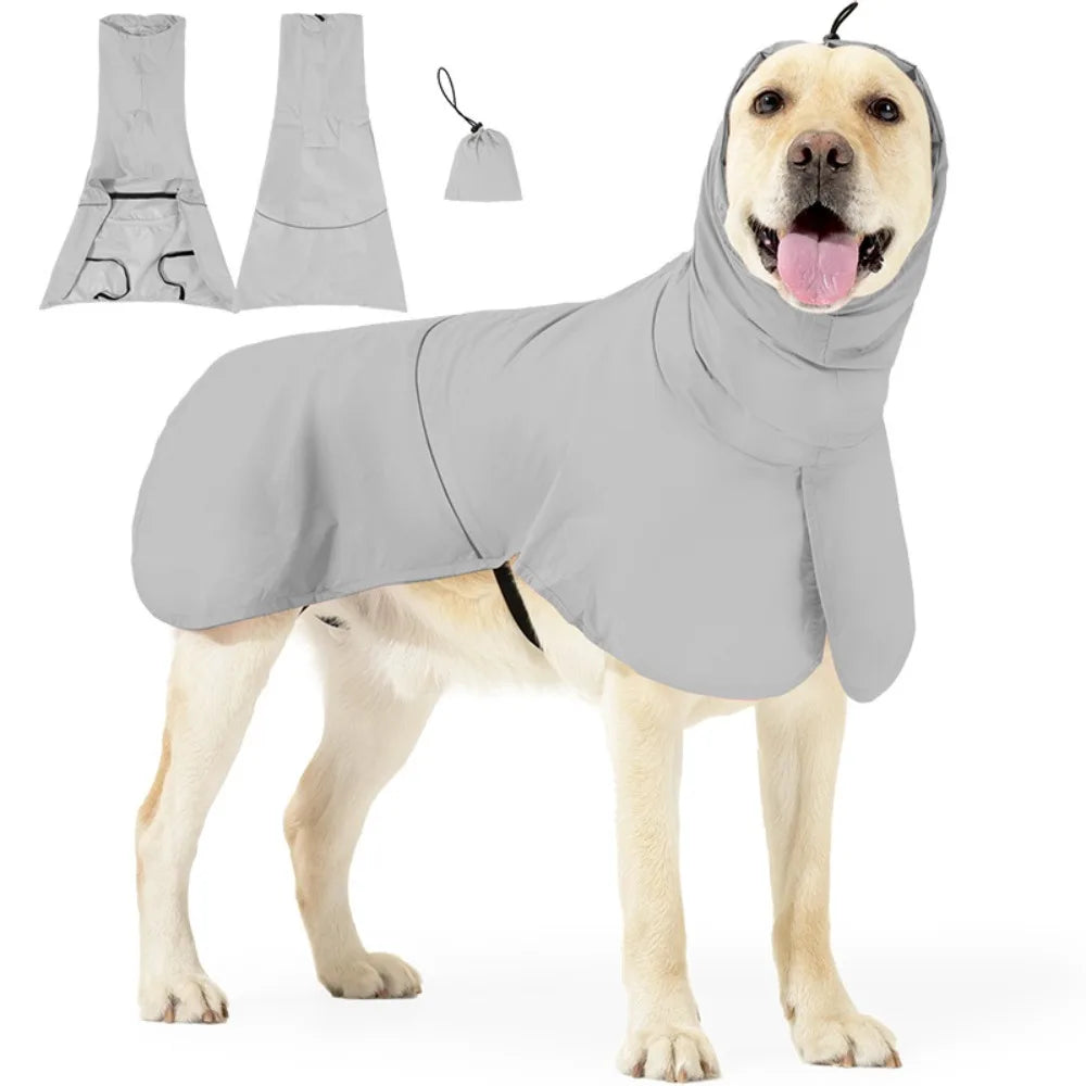 Waterproof Dog Rain Jacket with Breathable Design
