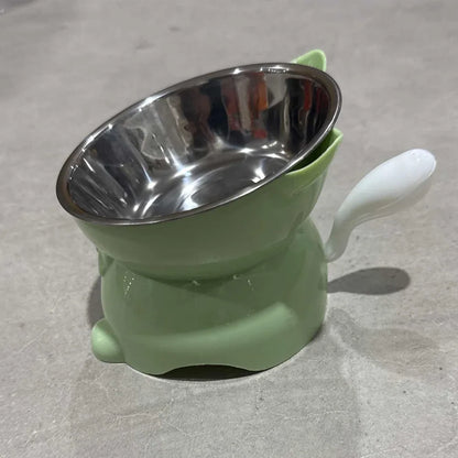 Elevated Cat Water Bowl with Anti-Spill Design