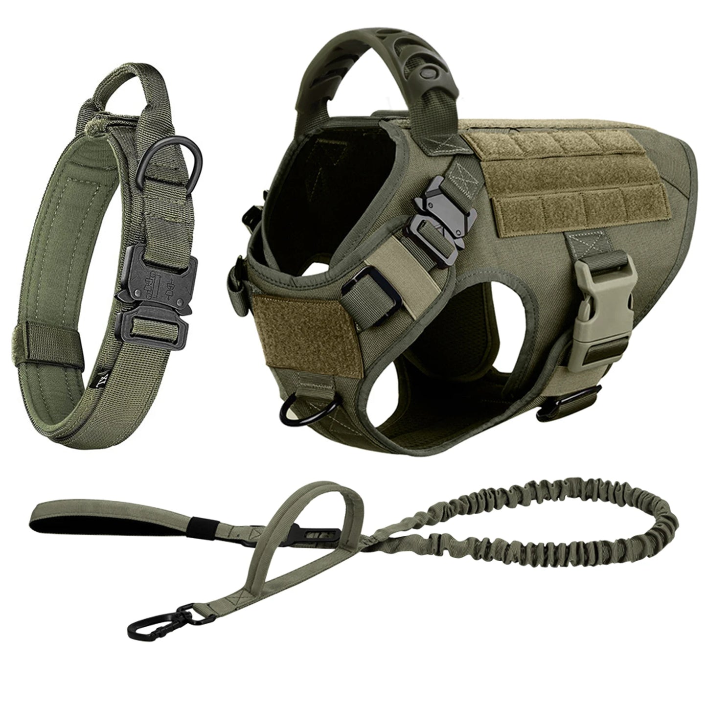 PETRAVEL Tactical Dog Harness and Leash Set