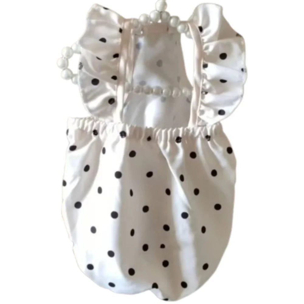 Polka Dot Pet Dress for Small Dogs