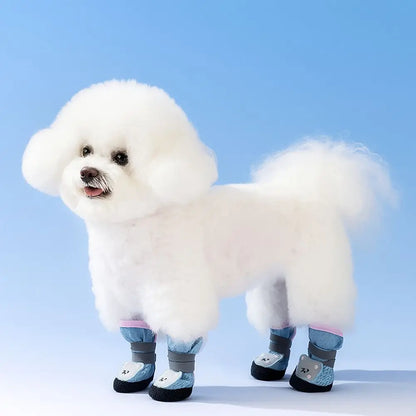 Reflective Mesh Dog Shoes for Outdoor Walks