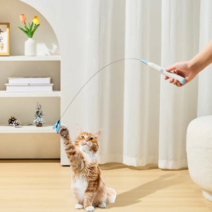 Suction Cup Butterfly Cat Toy for Indoor Play
