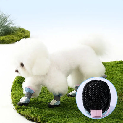 Reflective Mesh Dog Shoes for Outdoor Walks