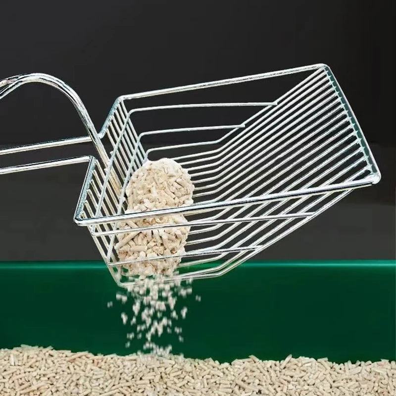 Stainless Steel Cat Litter Scoop with Durable Handle