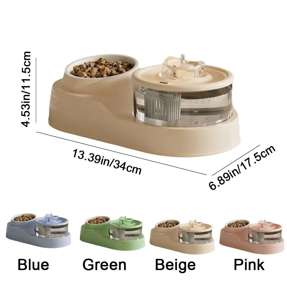 USB Pet Water Fountain and Feeder
