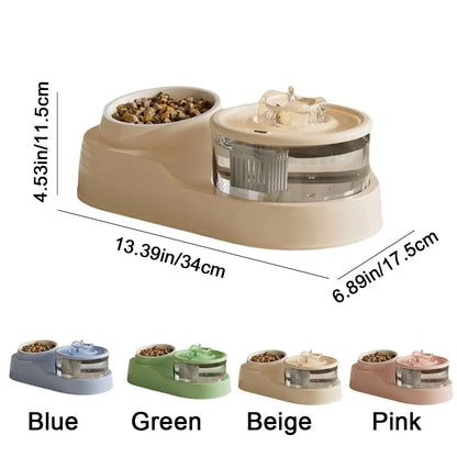USB Pet Water Fountain and Feeder