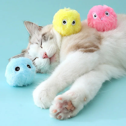 Plush Interactive Cat Toy Ball