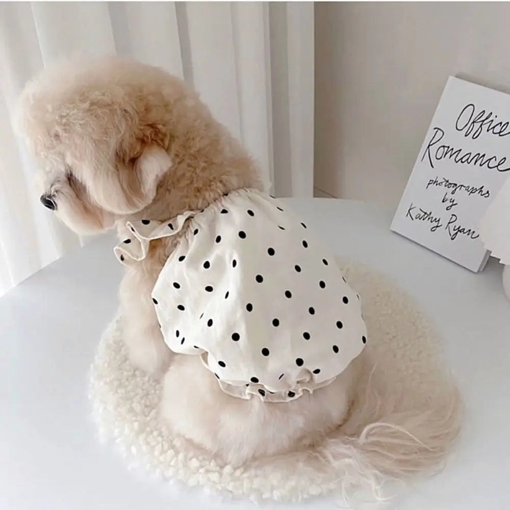 Polka Dot Pet Dress for Small Dogs