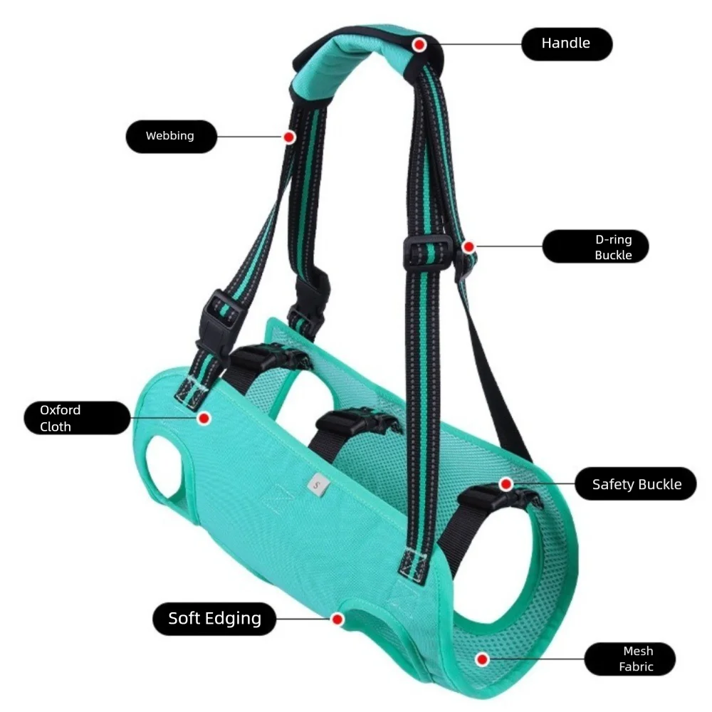 Adjustable Dog Lift Harness with Support Handle