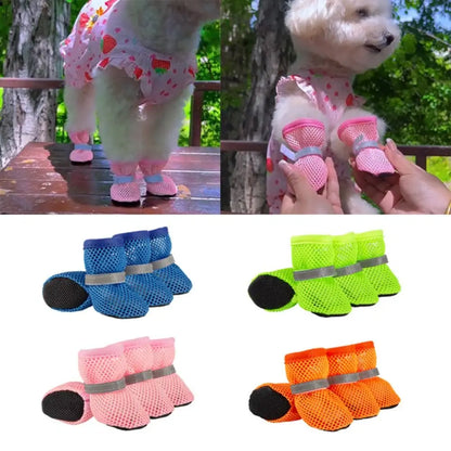 Mesh Breathable Dog Shoes for Everyday Paw Protection