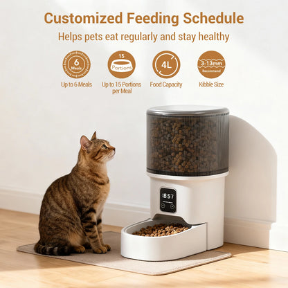 Automatic Pet Feeder with 6-Meal Portion Control