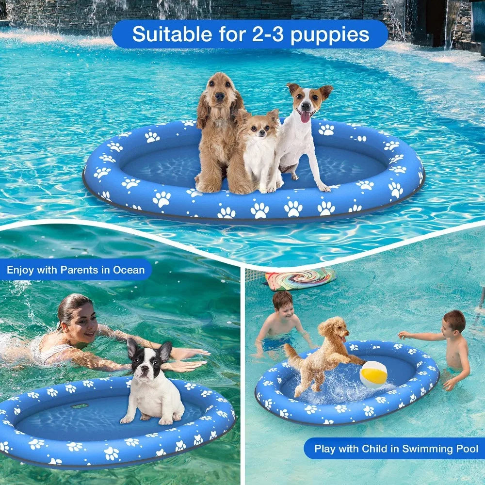 Inflatable Dog Swimming Float for Pool and Summer Play
