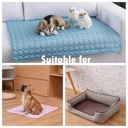 Self-Cooling Pet Mat - Washable Summer Cooling Pad