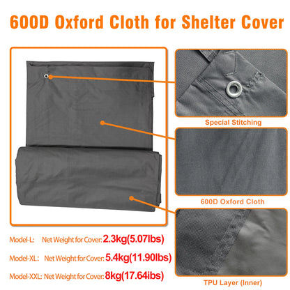 Walk-In Metal Chicken Coop with Cover and Netting