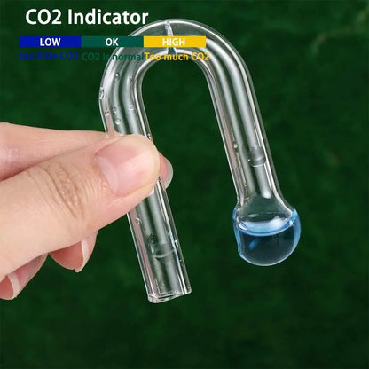 Glass CO2 Drop Checker for Aquariums