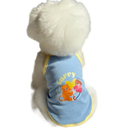 Breathable Pet Vest and Dress Set for Small Dogs