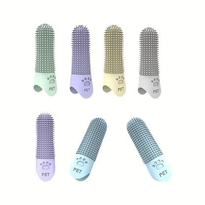 360° Silicone Finger Toothbrush for Dogs and Cats