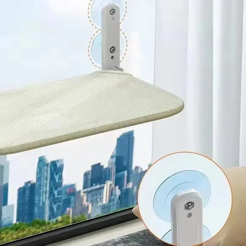 Window-Mounted Cat Hammock with Suction Cups