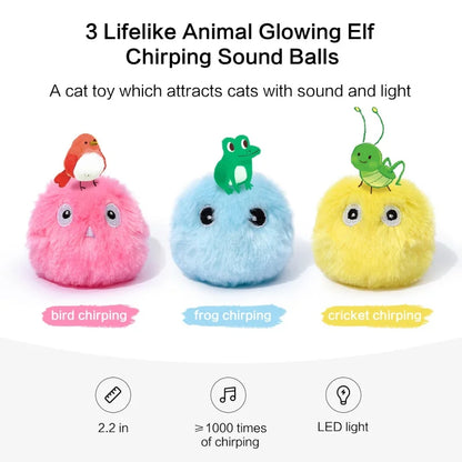 Plush Interactive Cat Toy Ball