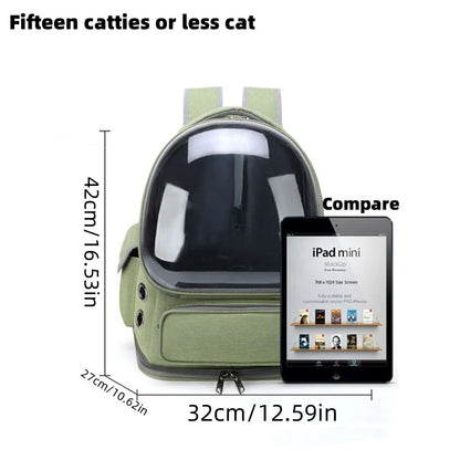 Breathable Pet Carrier Backpack for Cats and Small Dogs