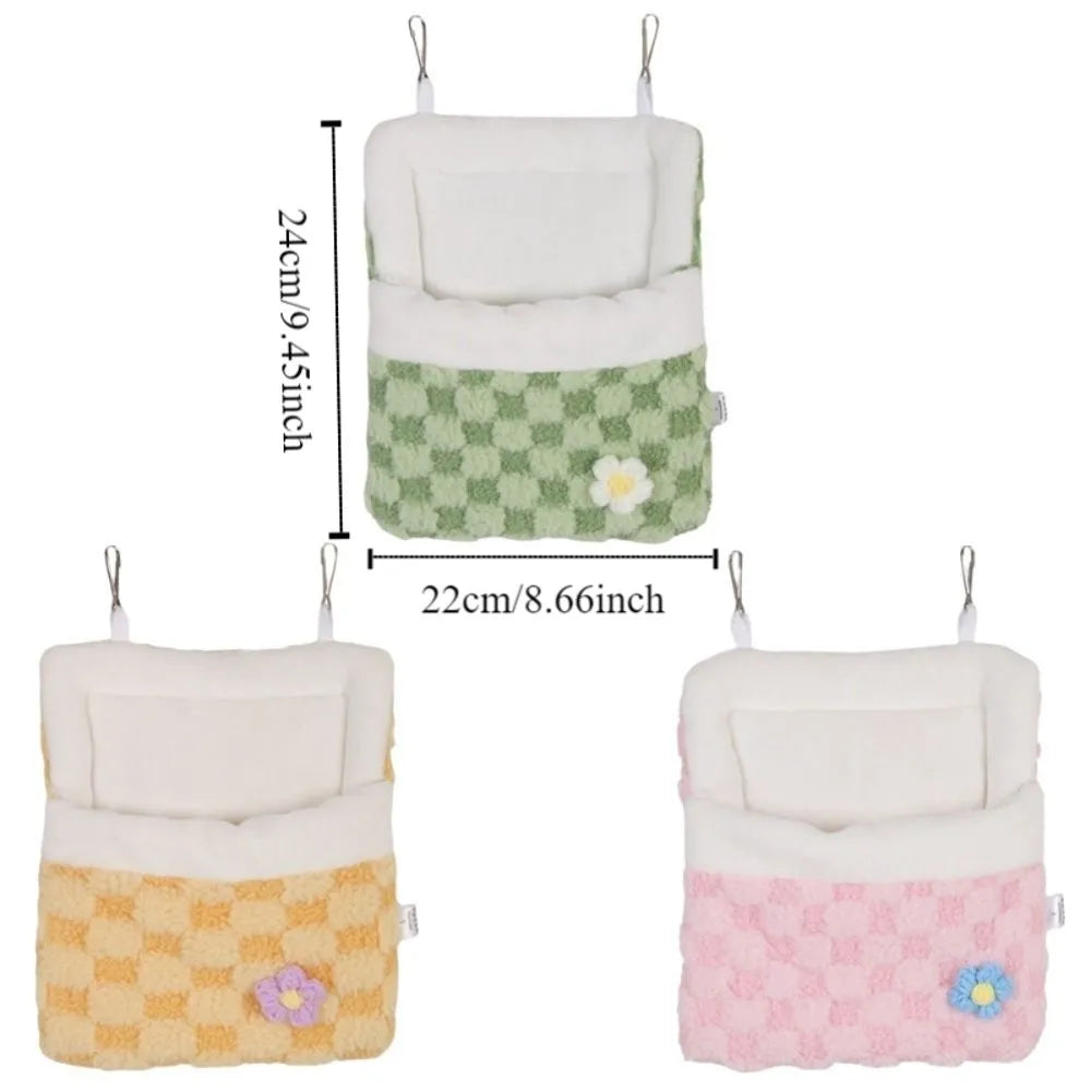 Plush Hanging Hammock for Hamsters and Small Pets