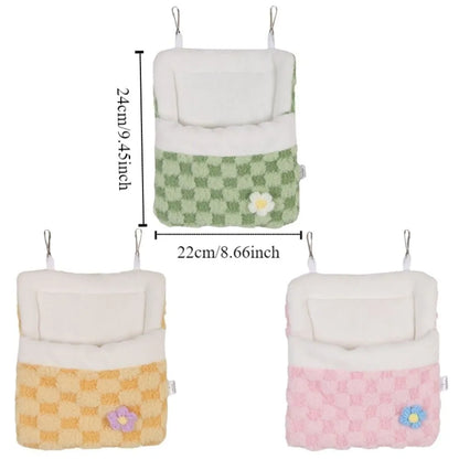 Plush Hanging Hammock for Hamsters and Small Pets