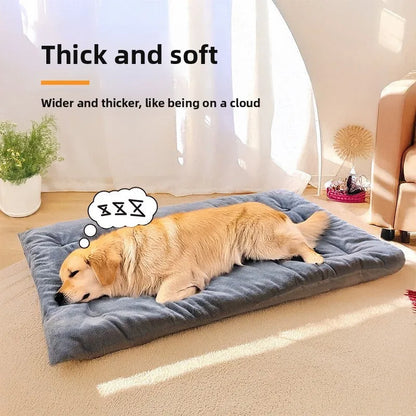 Orthopedic Plush Dog Bed for Large Dogs – Extra Soft Washable Pet Mat
