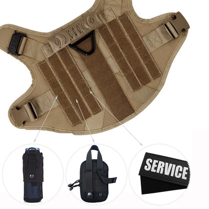 PETRAVEL Tactical Dog Harness and Leash Set