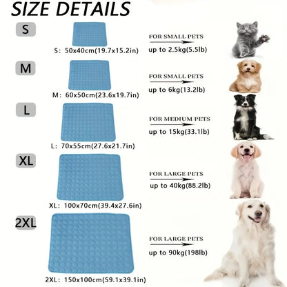 Self-Cooling Pet Mat - Washable Summer Cooling Pad