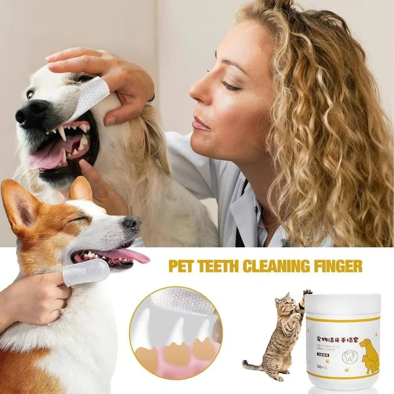 Pet Finger Wipes for Teeth, Ears and Eyes