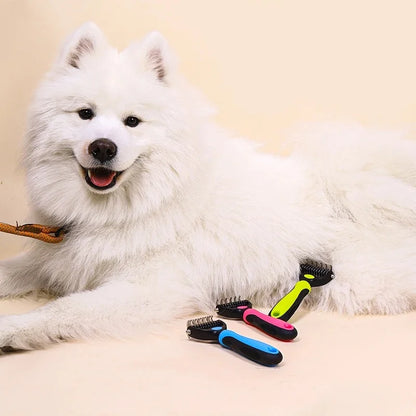 Double-Sided Pet Grooming Comb for Dogs and Cats