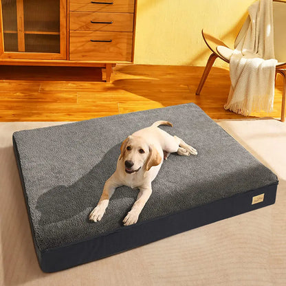 Orthopedic Memory Foam Crate Dog Bed with Waterproof Cover