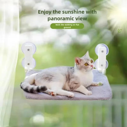 Window-Mounted Cat Hammock with Suction Cups