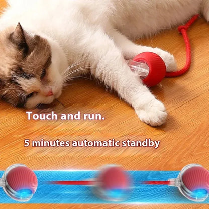 Automatic Rolling Cat Toy Ball with Smart Sensor