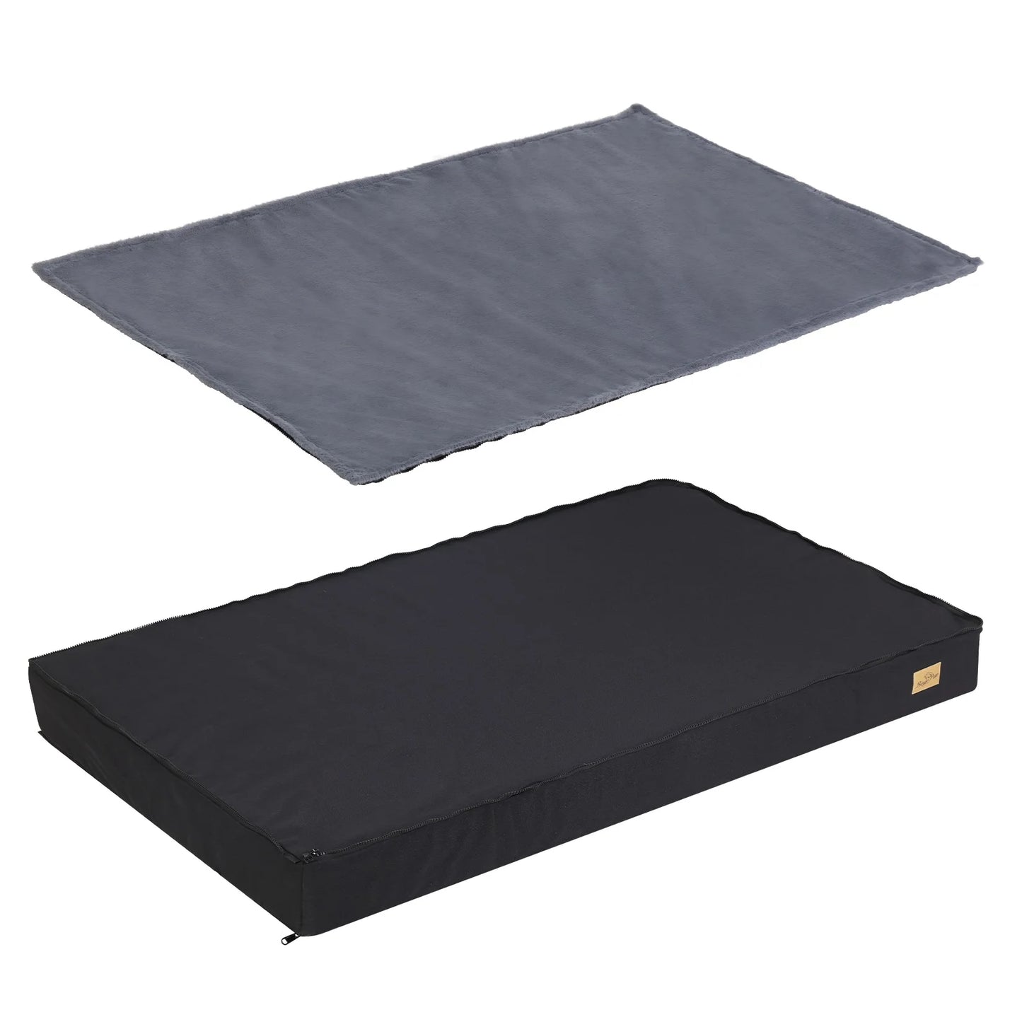 Orthopedic Memory Foam Crate Dog Bed with Waterproof Cover