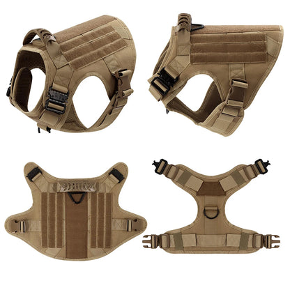 PETRAVEL Tactical Dog Harness and Leash Set