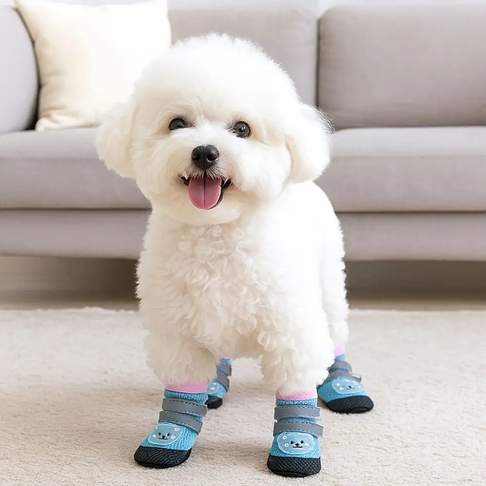 Reflective Mesh Dog Shoes for Outdoor Walks