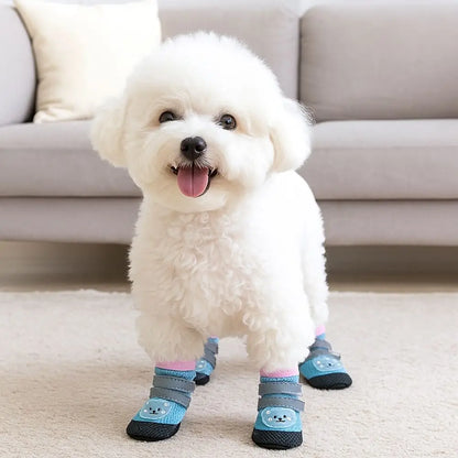 Reflective Mesh Dog Shoes for Outdoor Walks