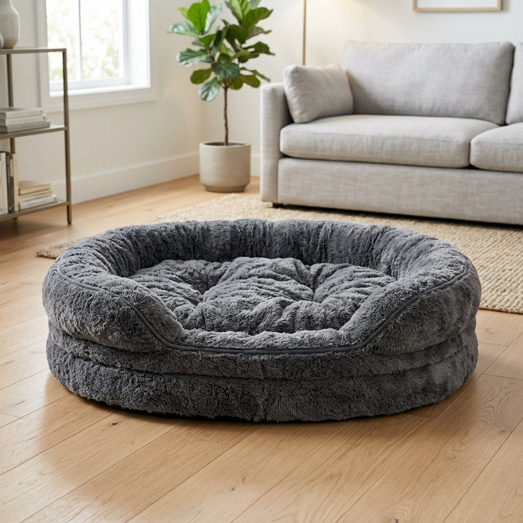 Orthopedic Plush Dog Bed for Large Dogs – Extra Soft Washable Pet Mat main thumbnail